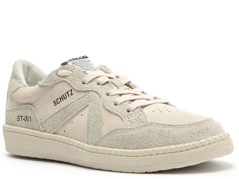 Tênis Couro Cadarço ST-001 Schutz Off White - Specchio | Loja de