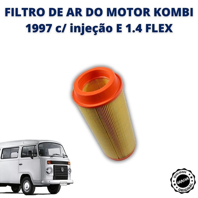 FILTRO DE AR DO MOTOR KOMBI 1997 c/ injeção E 1.4 FLEX - gracha