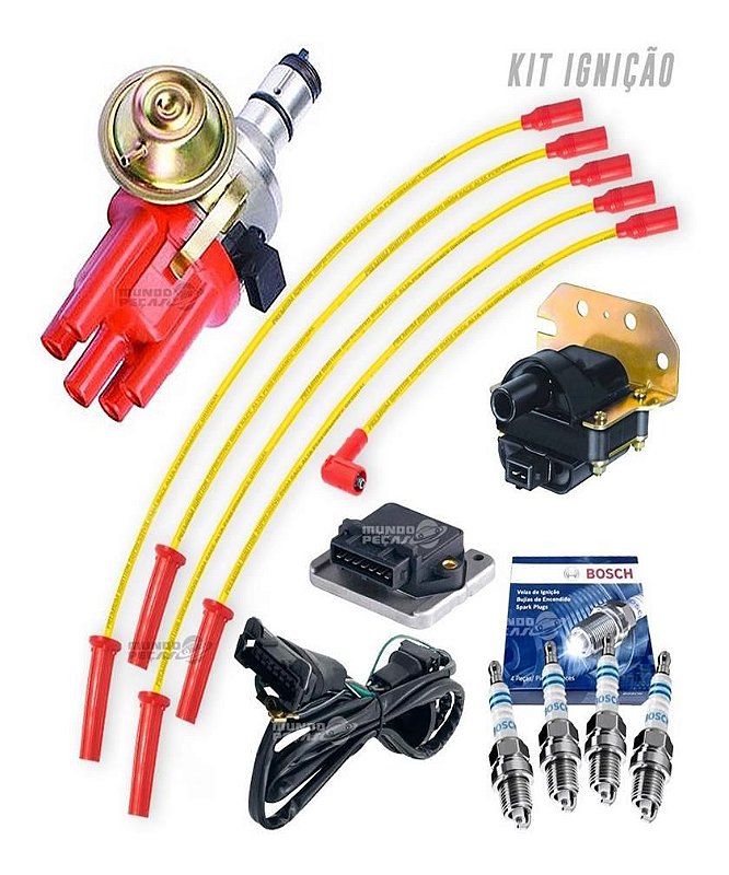 Kit Ignição Eletrônica Fusca Kombi C/ Cabo Amarelo E Velas - Mundo ...
