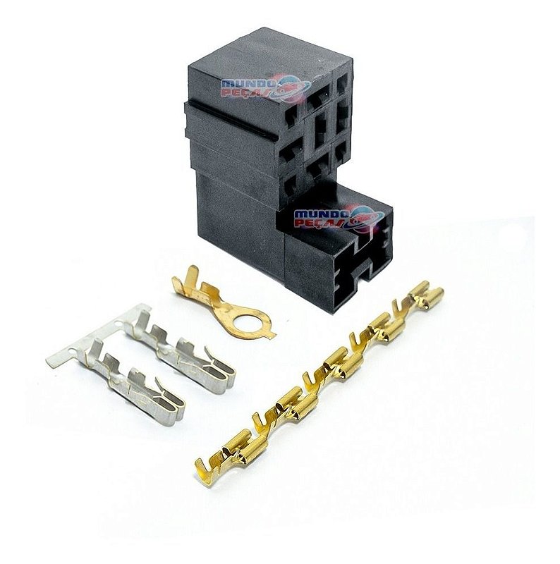 Kit Soquete Base Relé Universal Com Porta Fusível 7 Vias - Mundo peças ...