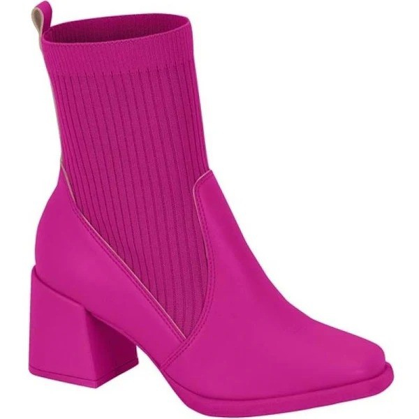 Bota Moleca Knit Feminino Cor Rosa Pink - Compre calçados e parcele em até  10x sem juros! Aproveite.