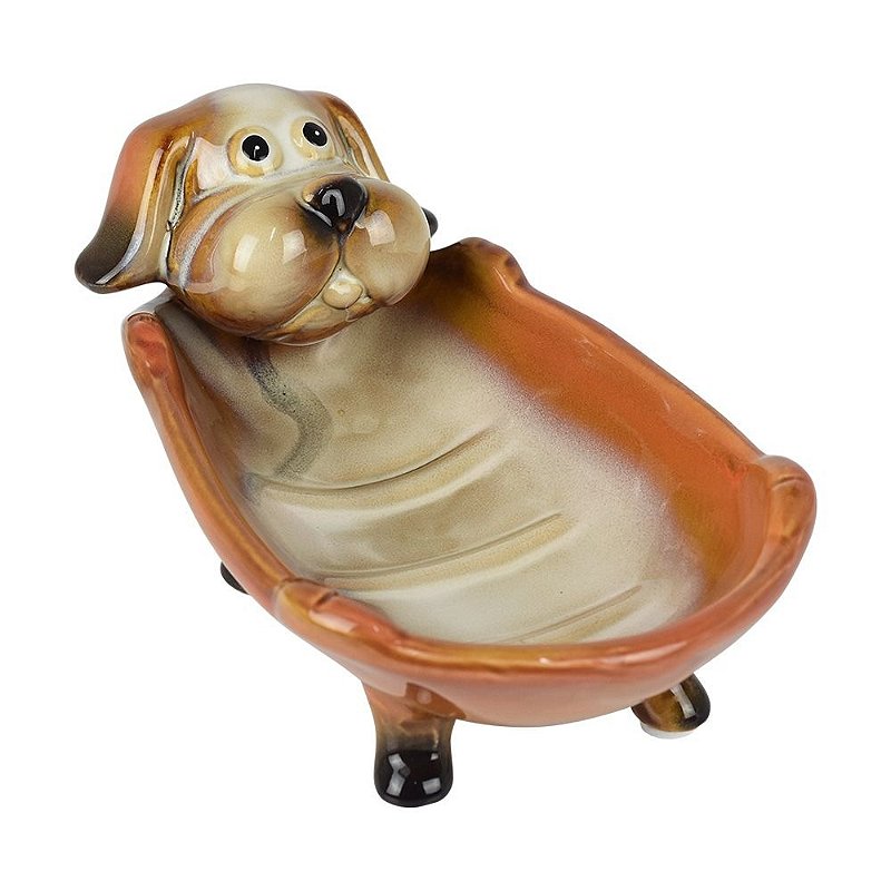 Saboneteira Cachorro Laranja - Casa Náutica