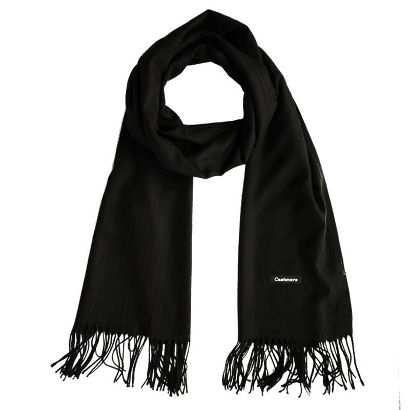 Pashimina Cashmere preta Pas 014 - Muzazen - Semijoias e