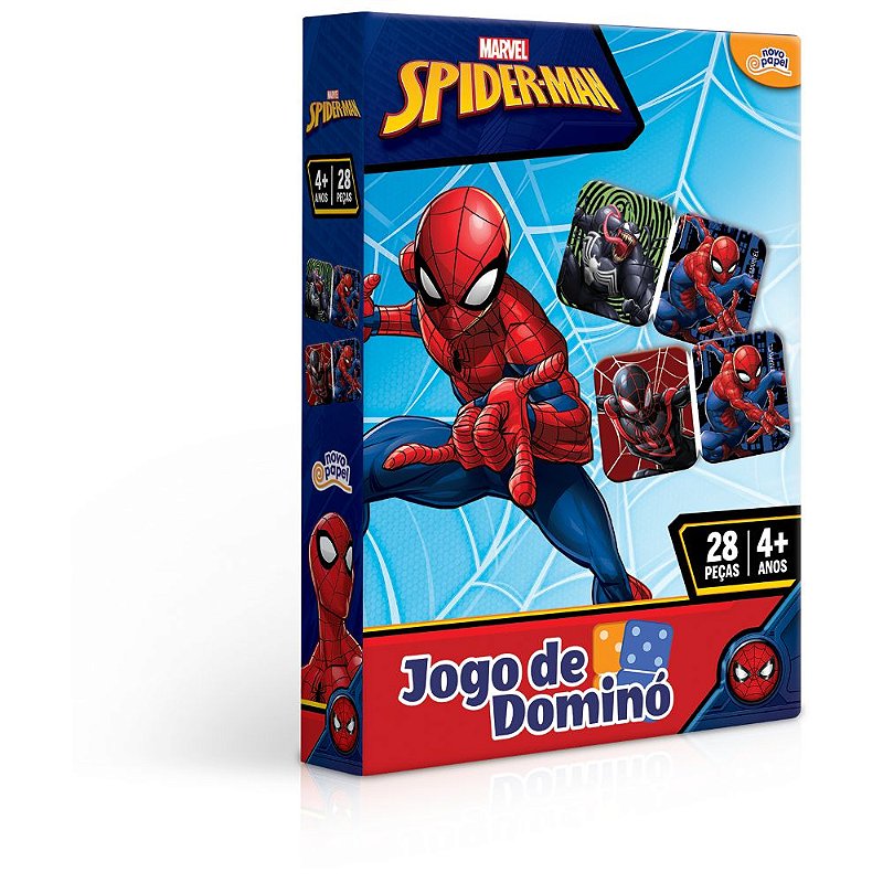 Jogo de Dominó Homem Aranha 28 peças Toyster - Suzupel - Papelaria em  Suzano - Material Escolar, Material de Escritório, Informática, Aviamentos  e Artesanato