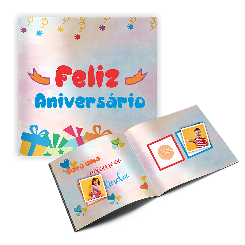 Presente de aniversário infatil - Album de figurinhas com foto ...