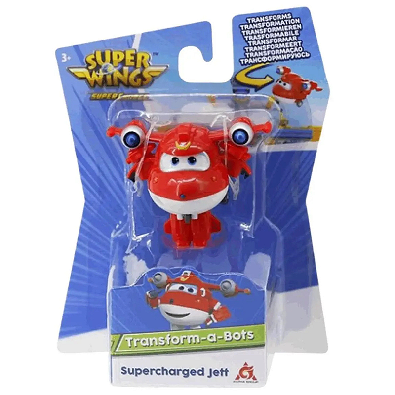 Super Wings Transform-a-bots – Série 2 – 15 Figurines De 5 Cm – Avion En Robot – Dès 3 Ans – Collection Complète