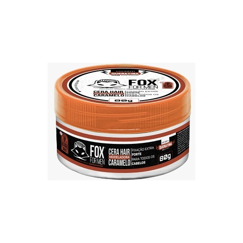 Cera hair modeladora Fox For Man Caramelo 80 g; O penteado