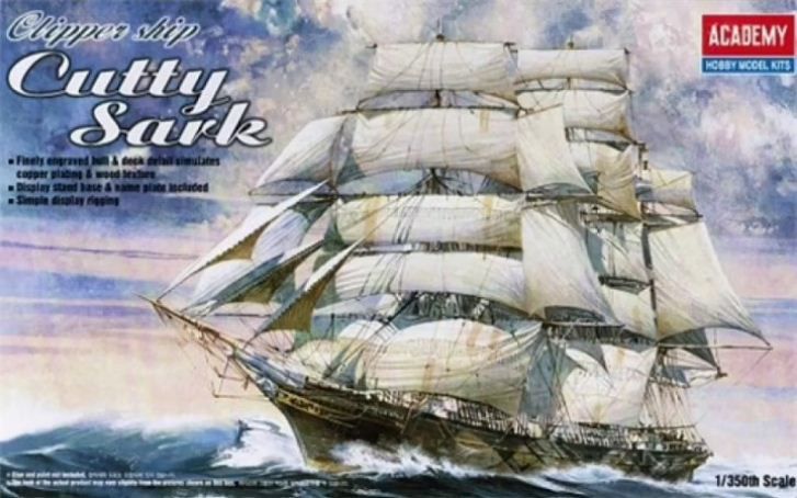 Academy - Clipper Ship Cutty Sark - 1/350 - HTC - MODELISMO