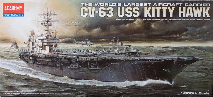 Academy - CV-63 USS Kitty Hawk - 1/800 - HTC - MODELISMO