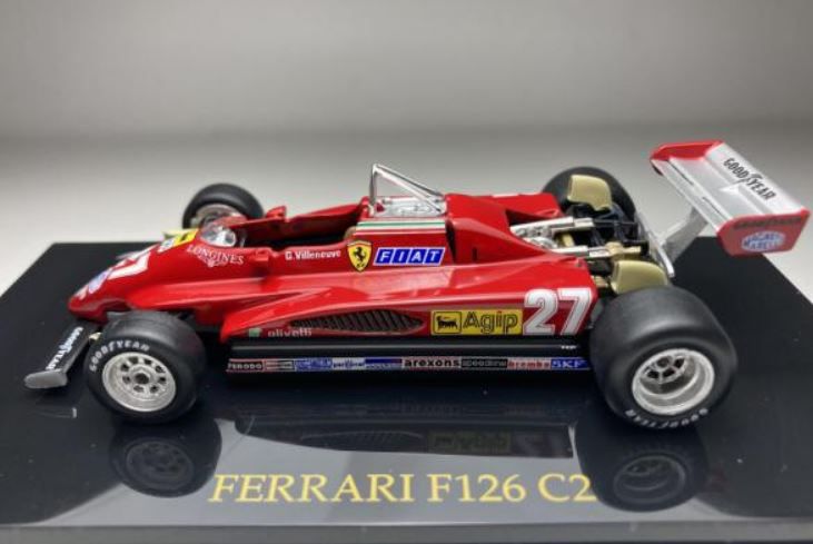 Miniature Voiture Ferrari 126 C2 1982 Hi-Fi 1:43 - Occasion Bon état | Modèle Réduit Métal F1 Collection, Kit à Assembler, Cadeau Auto