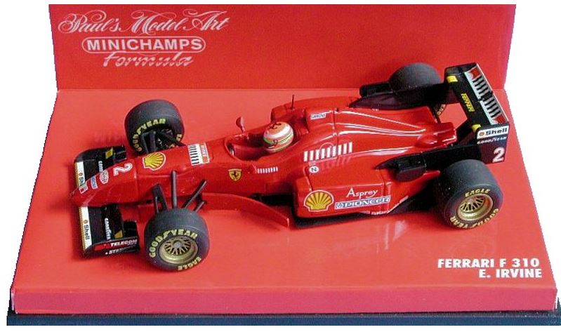ミニチャンプス 1/12 フェラーリ F310/2 　 E.アーバイン マルボロ フェラーリF310 M シューマッハ 1996スペインGP優勝 マルボロタバコ