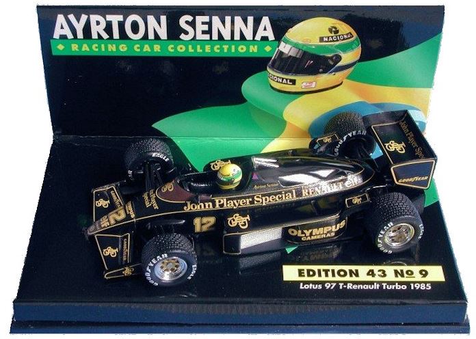 自動車 Lotus Renault 97T Ayrton Senna 1/43 Miniatura Lotus Renault 97T – Ayrton Senna – GP Portugal
