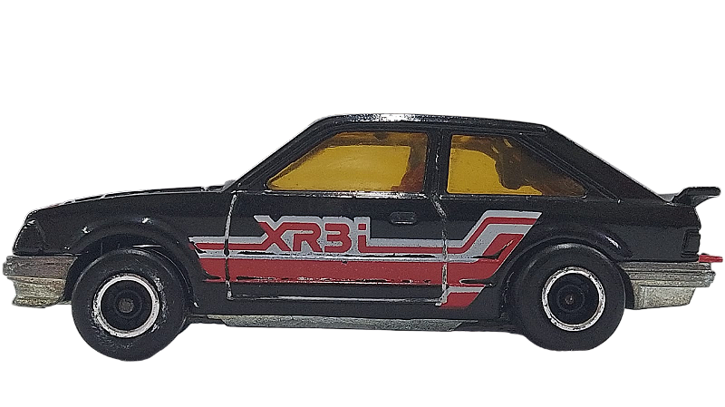Voiture Miniature Majorette N°212 - Ford Escort XR3i Rouge, échelle 1/55, Occasion