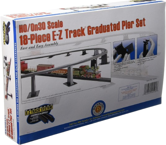 Bachmann Trains 8 Pc. E-z Track Tall Pier Set - Escala Ho | Meses sin