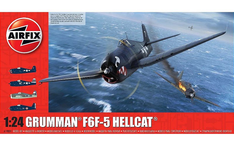 AIRFIX 1:24 F6F-5 ヘルキャット（Hellcat） AirFix - Grumman F6F-5 Hellcat - 1/24 - HTC - MODELISMO
