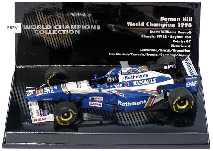 MInichamps - Williams FW 18 Renault F1 1996 - 1/43 - HTC - MODELISMO