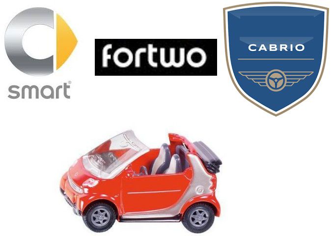 Siku - Smart Fortwo Cabrio - 1/55 - HTC - MODELISMO