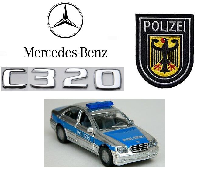 Siku - Mercedes-Benz C320 Polizei (Polícia Alemã) - 1/55 - HTC