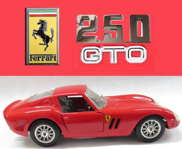 Burago - Ferrari 250 GTO 1962 (sem caixa) - 1/24 - HTC - MODELISMO