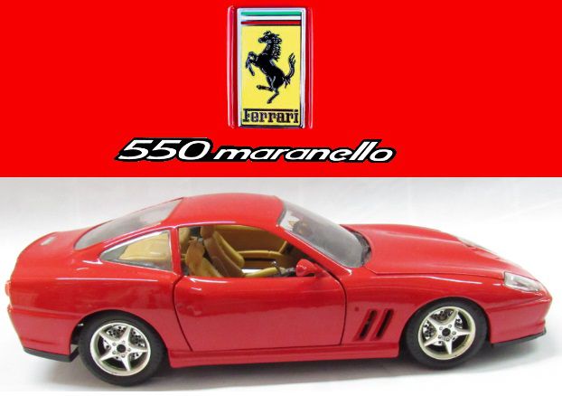 Burago - Ferrari 550 Maranello 1996 (sem caixa) - 1/24 - HTC