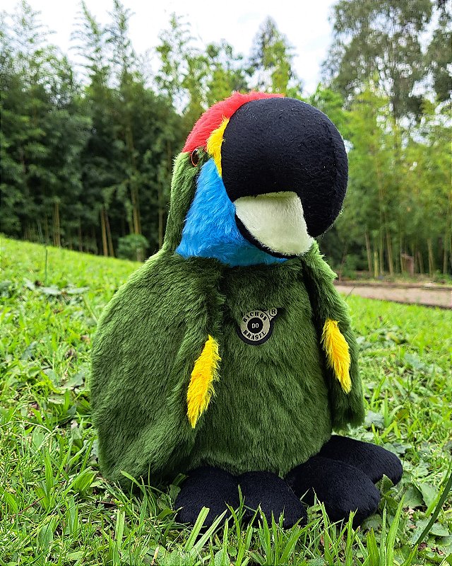 Pelúcia Papagaio Chauá