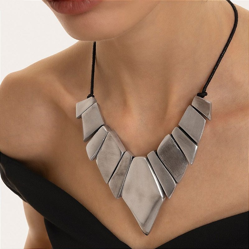 Colar Fragmentos de Diamantes