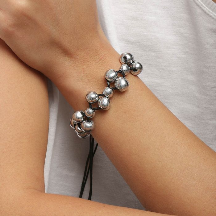 Pulseira esferas em alumínio