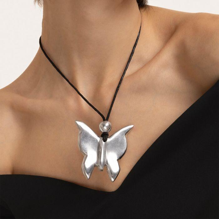 Colar Borboleta Alumínio