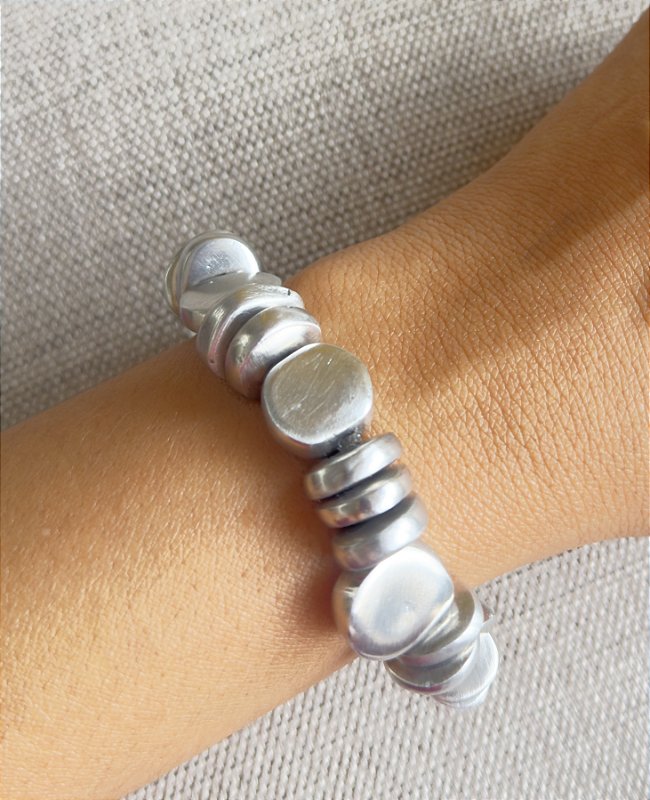 Pulseira Alumínio Pastilhas