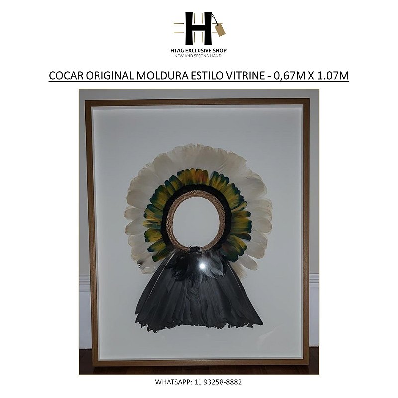 COCAR ORIGINAL EM MOLDURA ESTILO VITRINE FUNDO BRANCO – 0,67M X 1.07M