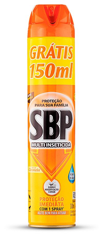 Multi-Inseticida Aerossol SBP Frasco 450ml Grátis 150ml - Supermercado  Modelo