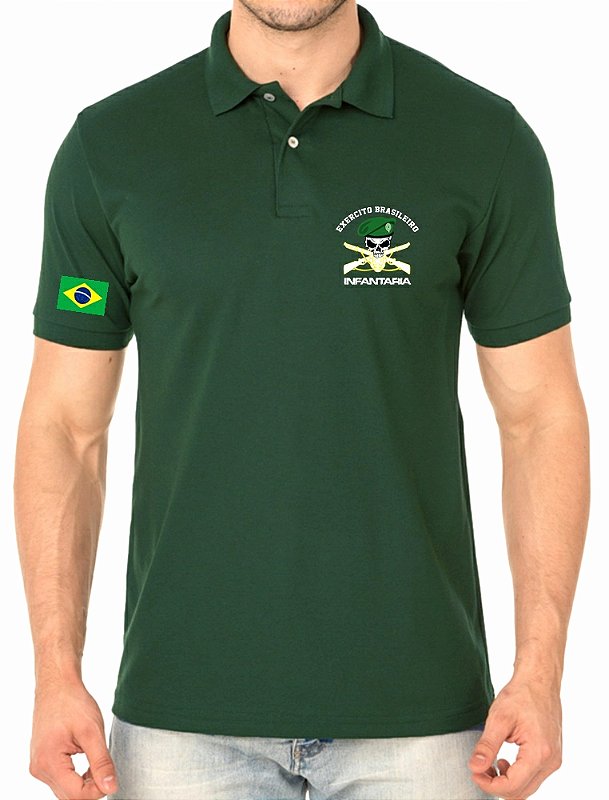 Camisa Polo Masculino Reservista Infantaria Bordado - Innovare Sul ...