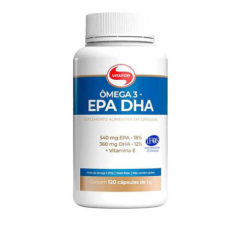 OMEGA 3 EPA e DHA 120 Capsulas 1g - VitaVibe Suplementos