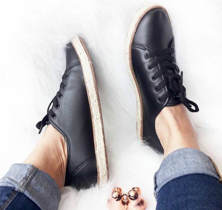 tênis beira rio corda preto