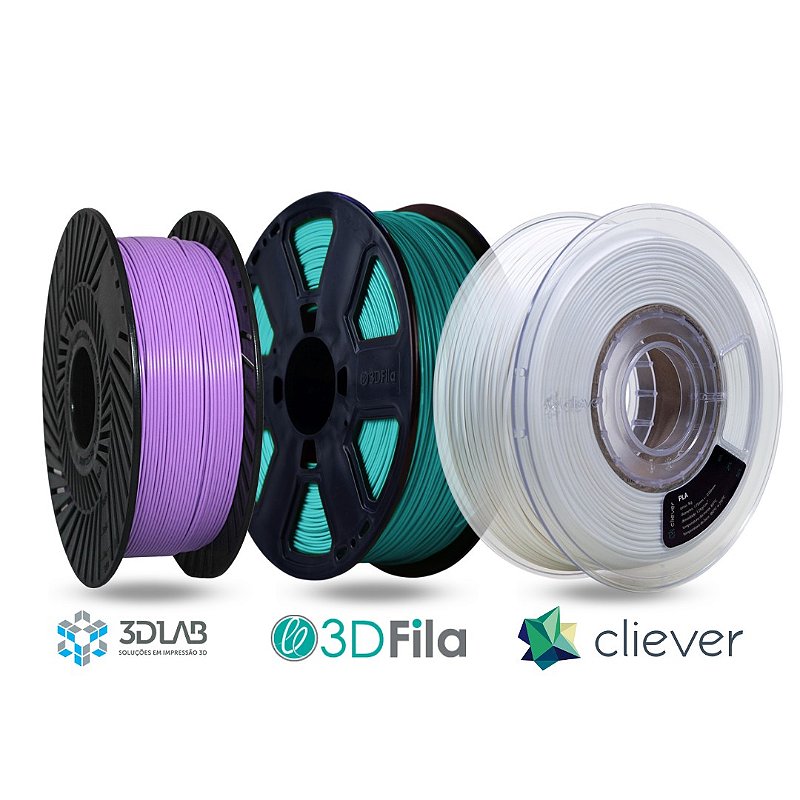 Filamento PETg - 1,75mm 1Kg - Cliever 3D