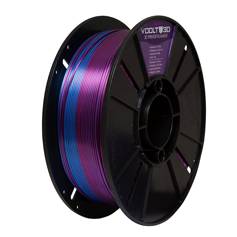 Filamento PLA Duo Color Ametista e Azul Safira V-Silk High Speed | 1 ...