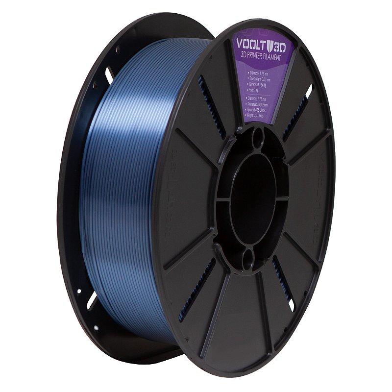 Filamento PLA Azul Titanium V-Silk High Speed | 1,75mm | 1Kg | Voolt3D ...
