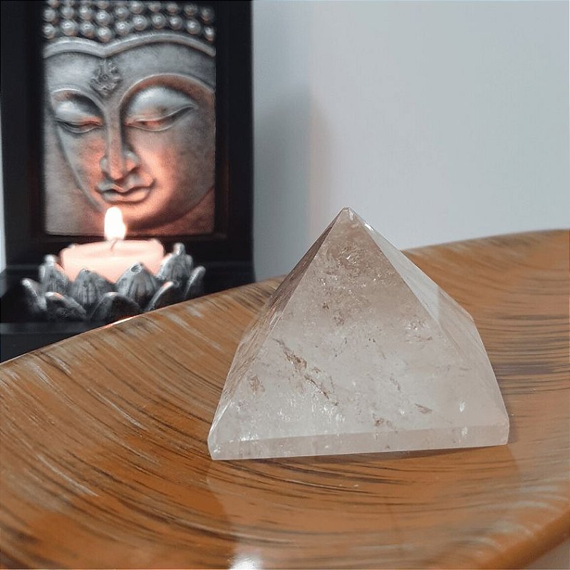 Pirâmide de Cristal Fantasma - 186 Gramas 6cm x 5.5