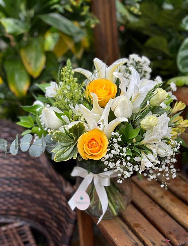 Arranjo Elegance G com vidro