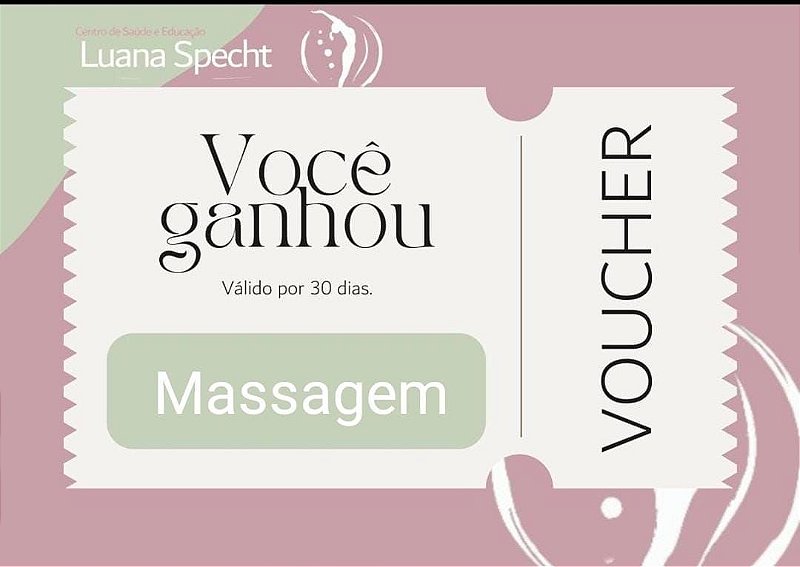 Voucher Massagem Luana Specht