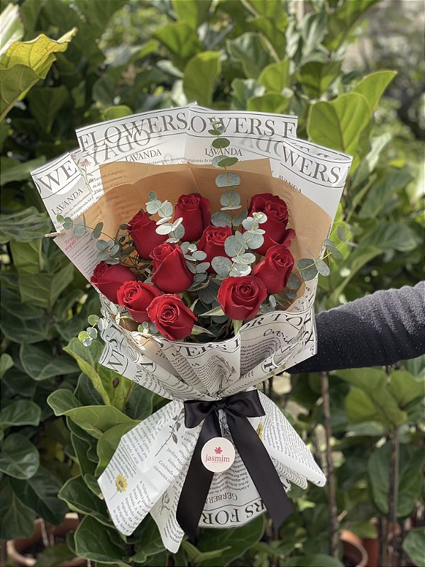 Buquê Dorameira 10 Rosas