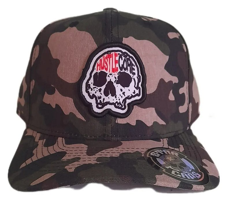 Boné baseball Hustle Core aba curva camouflaged