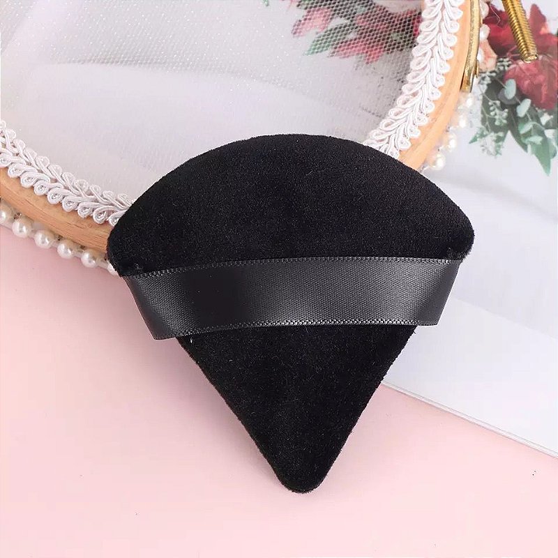 Esponja Triangular para Pó na cor Preto