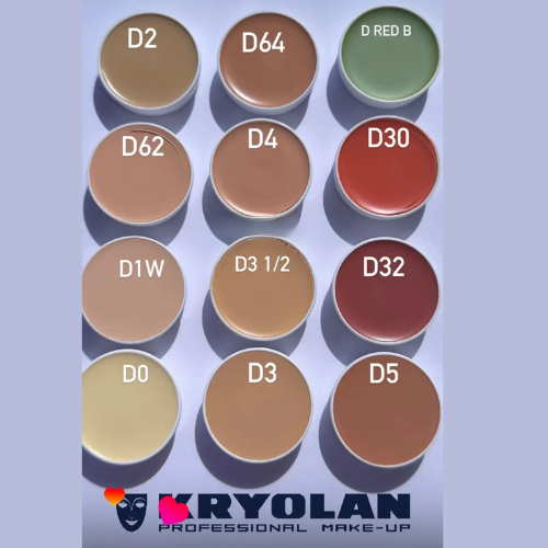 corretivo camuflagem derma color refil - kryolan