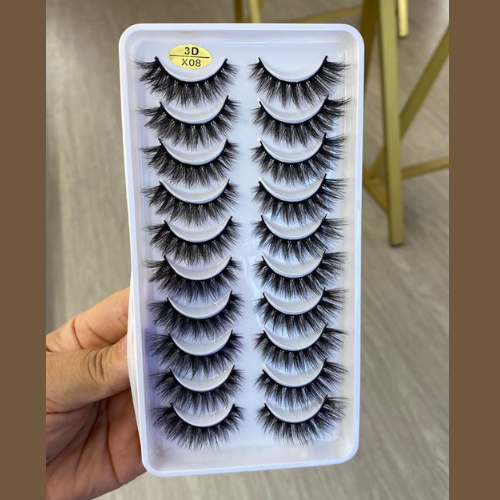 cilios 3d X08 10 pares