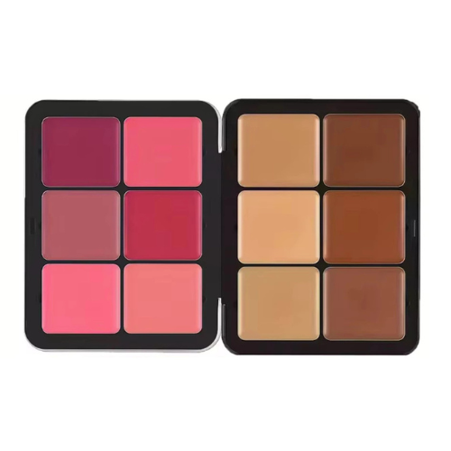 Paleta E130-2 Carla Secret 12 Cores Corretivo, Contorno e Blush