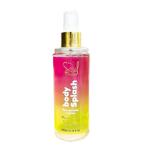 Body Splash 200ml Fragrância Leve e Refrescante Soul Cosméticos