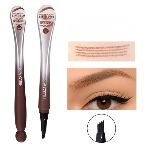 Caneta para Sobrancelhas Efeito Fio a Fio a prova d´água - Hello Mini
