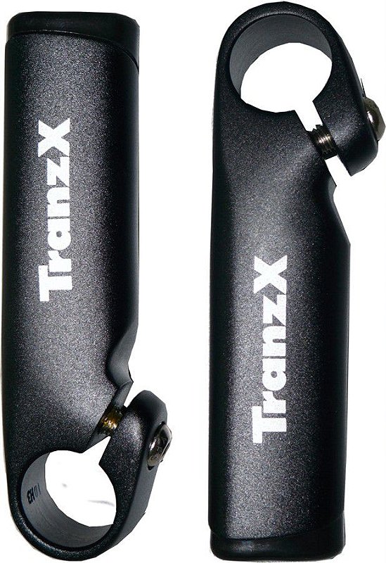 Bar End TranzX Mountain Bike 100mm Alumínio Preto Cicles Jaime