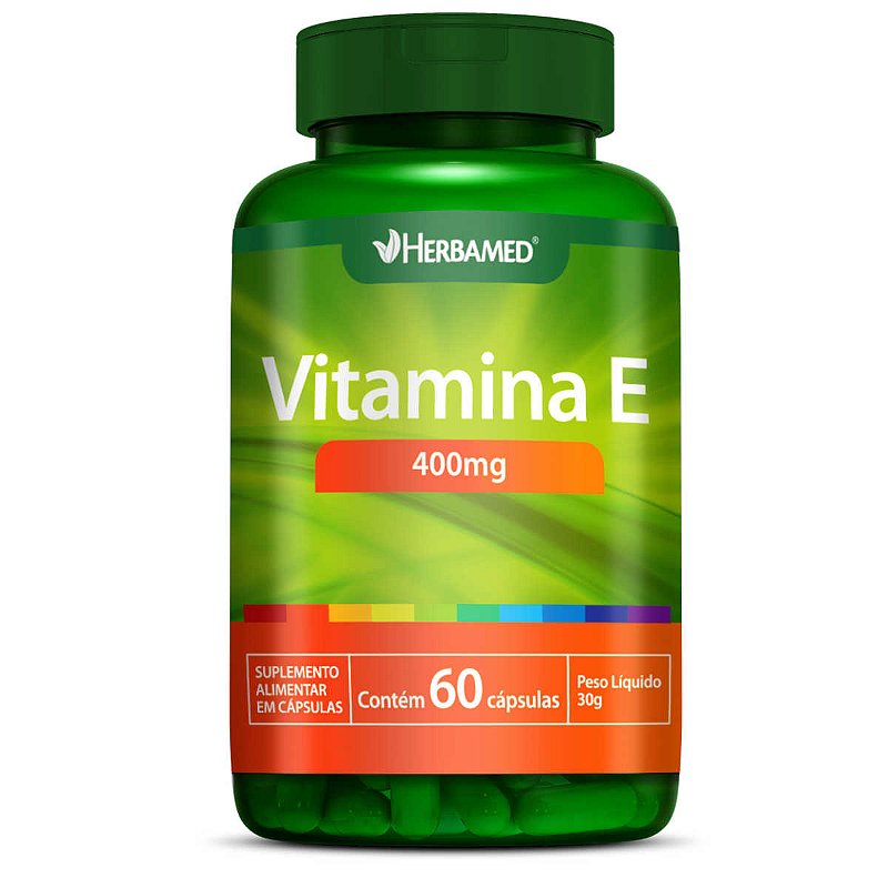Vitamina E 400mg 60 Cápsulas Herbamed - Natunutra